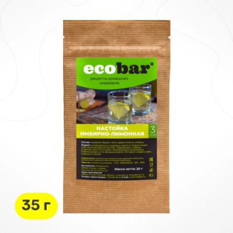 Настойка ECOBAR «Имбирно лимонная», 35 г