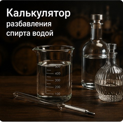 Калькулятор разбавления спирта водой